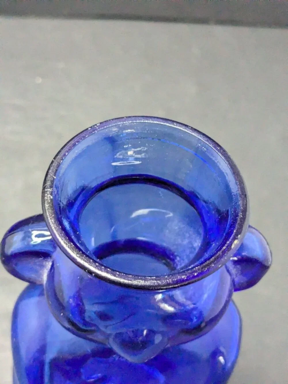 Vintage Cobalt Blue Glass Koala Bear Bud Vase 1950s Maryland Glass Corporation